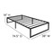 Flash Furniture 14 Inch Twin Metal Platform Bed Frame/Steel Slats XU-BD10001-T-GG - alternate 6